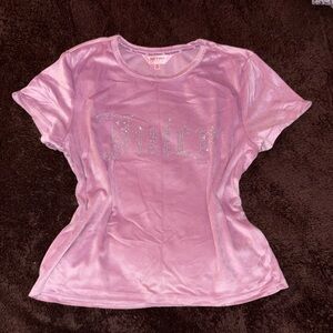 Pink Juicy Couture Velour t-shirt